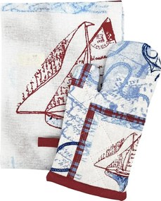 Home Elements Detská sada zástera a chňapka Plachetnica