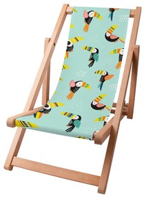 Drevené plážové lehátko Toucans