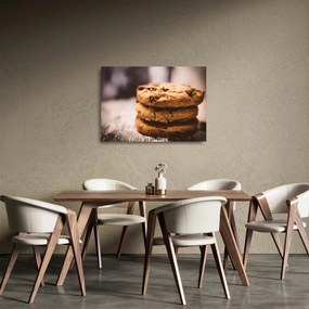 Sklenený obraz cookies sušienok (70x50 cm)