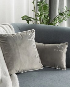 DEKORAČNÁ OBLIEČKA NA VANKÚŠ EVA MINGE MS9 45X45 CM STRIEBORNÁ