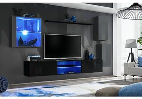 Obývacia Stena Switch Xxiii Grafit/Čierna