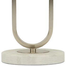 Searchlight EU60949GY - Stolná lampa DOME 1xG9/7W/230V strieborná