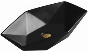 Mexen ELENA umývadlo, 63x41 cm, čierna matná, 21476385