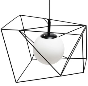 Toolight Toolight, závesná stropná lampa 1xE27 APP1022-1CP, čierna-biela, OSW-06112