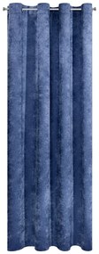 ZATEMŇOVACÍ ZÁVES NA KRÚŽKOCH ANISA 140X250 CM NÁMORNÍCKA MODRÁ