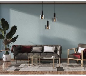 ITALUX PND-65342-1-BK+SG - Luster na lanku SANTIA 1xE27/40W/230V čierna