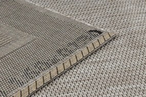Koberec SIZAL FLOORLUX 20195 strieborný / čierny