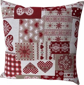 Polášek Obliečka na vankúšik so zimnými motívmi - Cuoricino | 50 x 50 cm