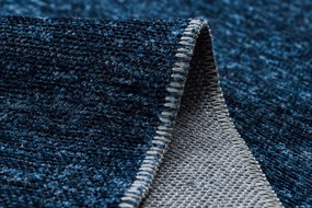 Koberec FLORENCE 24021 Jednfarebný, glamour, plocho tkaný, modrý