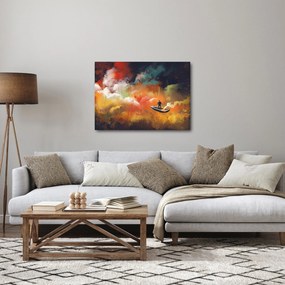 Obraz - Muž plaviace vesmírom (70x50 cm)