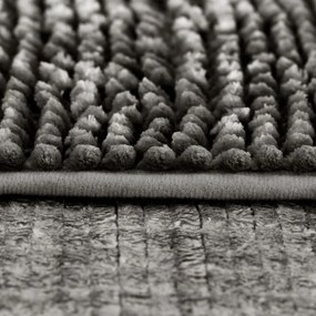 Tmavosivé WC kúpeľňové predložky v súprave 2 ks 80x50 cm Bati – Restilo