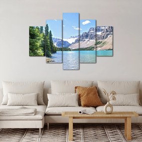 Obraz Alpského jazera (150x105 cm)