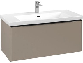 VILLEROY &amp; BOCH Subway 3.0 závesná skrinka pod umývadlo, 1 zásuvka, 973 x 478 x 429 mm, Taupe, C56901VM