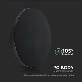LED Vonkajšie nástenné svietidlo LED/12W/230V 3000K IP65 čierna