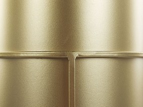 Stojanový kvetináč kovový 16 x 16 x 28 cm zlatý MILEA Beliani