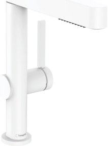Hansgrohe Finoris, umývadlová batéria 230, s výpustom Push-Open a výsuvnou spŕškou, EcoSmart, biela matná, HAN-76063700