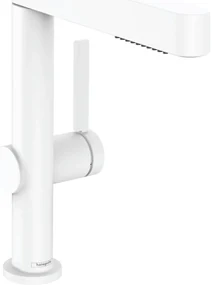 Hansgrohe Finoris, umývadlová batéria 230, s výpustom Push-Open a výsuvnou spŕškou, EcoSmart, biela matná, HAN-76063700