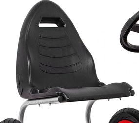 Ramiz Motokára Full Ahead AIR s pedálmi pre deti 3+ Červená + Nastavenie sedadla + Nafukovacie kolesá + Ručná brzda