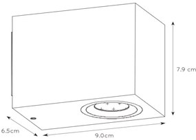 Lucide 22860/05/30 - LED Stmievateľné vonkajšie svietidlo ZORA 1xGU10/5W/230V IP44