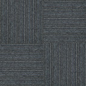 Balta koberce Kobercový štvorec Sonar Lines 4578 čiernomodrý - 50x50 cm