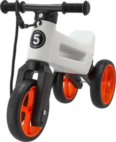 Funny Wheels - Odrážadlo 2v1 RIDER SUPER SPORT biela/čierna/oranžová