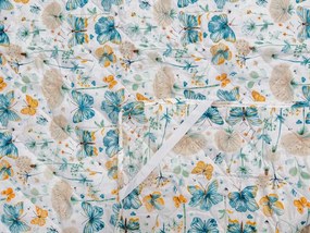 Prehoz na posteľ ELIVINE biely, 100% bavlna Rozmer: 170 x 210 cm