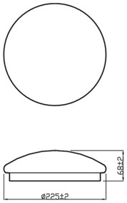 Philips - LED Stropné svietidlo MOIRE LED/6W/230V