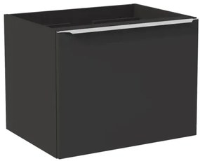 Koupelnová sestava SantaFe s deskou, umyvadly, zrcadlem a skříňkami 140 cm černá