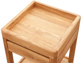 PROXIMA.store - Dubový stolík so zásuvkou - GIALO FARBA: dub