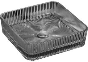 Mexen Nira, sklenené umývadlo na dosku 39 × 39 cm, čierna, 24203970