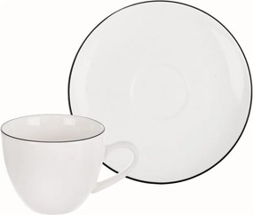 Biela porcelánová šálka na espresso 100 ml Decora – Orion