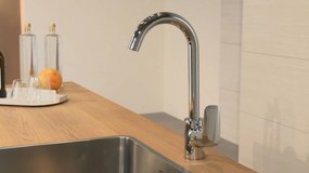 Hansgrohe Logis, páková drezová batéria 260, chrómová, HAN-71835000