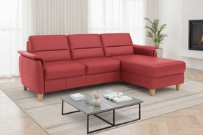 XXXLutz ROHOVÁ SEDAČKA, textil, koža, červená Sit & More - Sedačky - 00014403323K