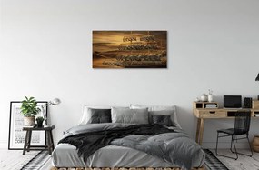 Obraz canvas morská loď mraky 125x50 cm