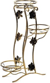 STOJAN NA KVETINÁČ FALA 100X70X30 CM ZLATÁ