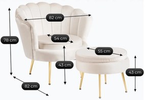 PROXIMA.store - Elegantné čalúnené kreslo GRAND FARBA: ružová