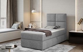 Moderná box spring posteľ Garda 90x200, sivá Savana