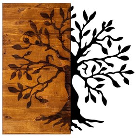 Nástenná dekorácia Agac strom orech/čierna