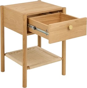 Nočný stolík v dekore duba v svetloprírodnej farbe Monfort – Actona