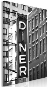 Artgeist Obraz - New York Neon Sign (1 Part) Vertical Veľkosť: 80x120, Verzia: Premium Print