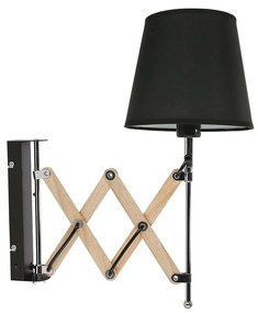 Nástenné svietidlo MITO 1xE27/40W/230V čierna