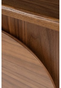 Hnedá nízka komoda v dekore orecha 120x58 cm Groove – Zuiver