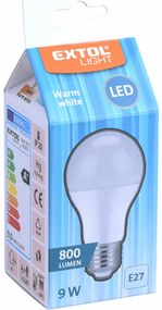 Extol Light žiarovka LED klasická 10W 900lm E27 teplá biela