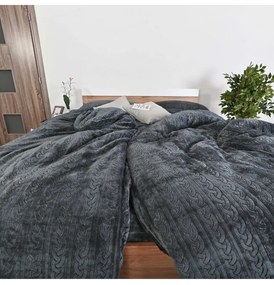 Obliečky z mikroplyšu Banu sivé EMI
