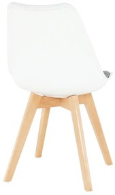 Bielo-sivá stolička DAMARA