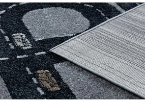 Detský kusový koberec Závodná dráha sivý 140x190cm