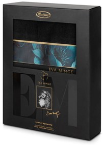 FROTÉ UTERÁK EVA MINGE12 SADA 1KS 30X50 CM, 1KS 50X90 CM, 1KS 70X140 CM ČIERNA