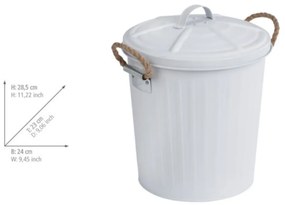 Biely odpadkový antikoro kôš Wenko