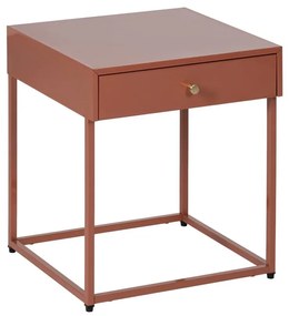 V terakotovej farbe nočný stolík Nara – Ixia