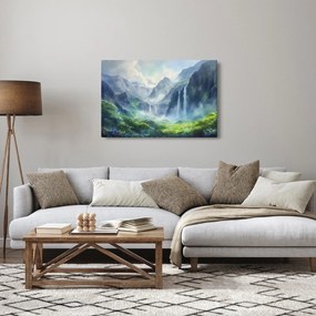 Obraz - Údolie vodopádov (90x60 cm)